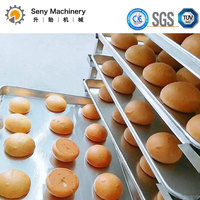 Machine à fabriquer des rouleaux de pizza fourrés au pain commercial, machine à fabriquer des pains à burger brioche, ligne de production à vendre