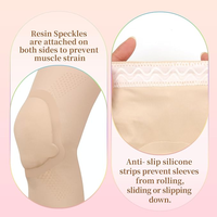 Genouillères de ballet de haute qualité, respirantes, légères, en nylon flexible, antidérapantes, anti-collision, genouillères de danse sportive