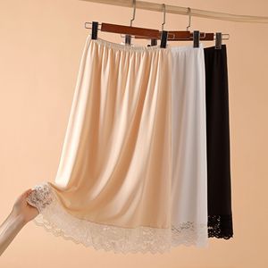 2 longueurs de jupes de base en modal pour femme, jupons en dentelle, sous-vêtements, jupes courtes, jupons longs - Product Image 2