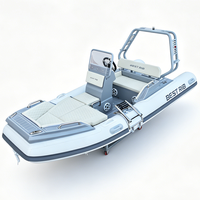 Bateau pneumatique semi-rigide (RIB) personnalisé à coque en aluminium, certifié CE, idéal pour l'observation des oiseaux et les excursions dans les réserves naturelles