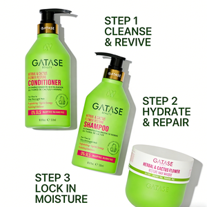 Ensemble <span class=keywords><strong>de</strong></span> soins capillaires réparateurs aux herbes et aux fleurs <span class=keywords><strong>de</strong></span> cactus, <span class=keywords><strong>shampooing</strong></span> apaisant réparateur hydratant pour cheveux secs et abîmés, étiquette privée OEM - Product Image 5