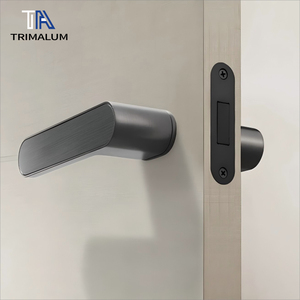 Serrure de porte magnétique minimaliste italienne Porte intérieure en bois Poignée de porte de chambre Silencieuse Serrure écologique simple - Product Image 2