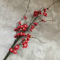 Retro Cina gaya dekorasi rumah bunga wintersweet pohon bunga plum mekar dekorasi Natal