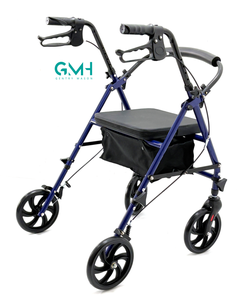 Anziani Rollator Walker <span class=keywords><strong>con</strong></span> <span class=keywords><strong>freno</strong></span> <span class=keywords><strong>a</strong></span> <span class=keywords><strong>mano</strong></span> spinta ausili per la deambulazione per disabili - Product Image 3