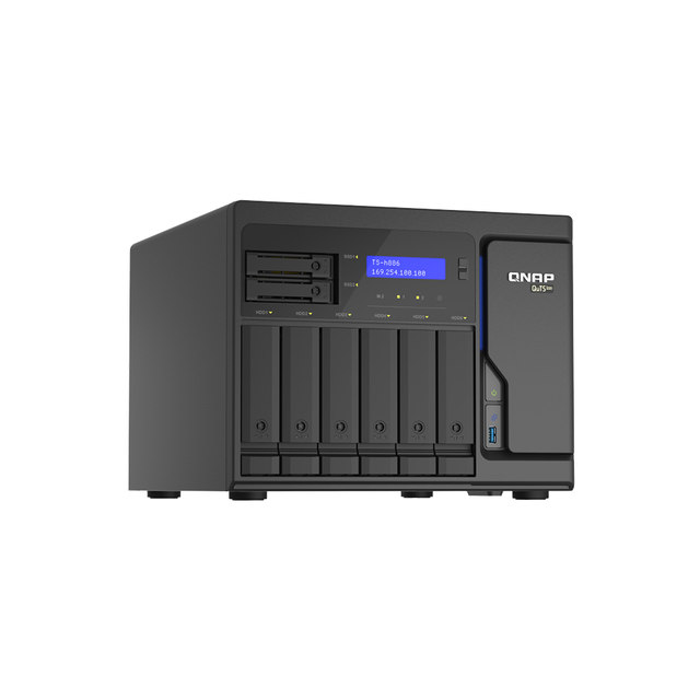 D-1622 2.6GHz 4 Core 8 Bay NAS with Networked Storage TS-h886-D1622-16G 2U Rack Size USB SSD SAS Interfaces New in Stock