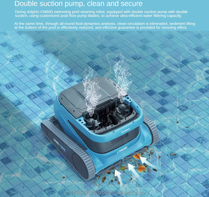 Reemplace el <span class=keywords><strong>robot</strong></span> de limpieza de natación delfín con cable capacidad de limpieza de alta calidad para limpiar el piso y la pared de la piscina máquina de succión - Product Image 3