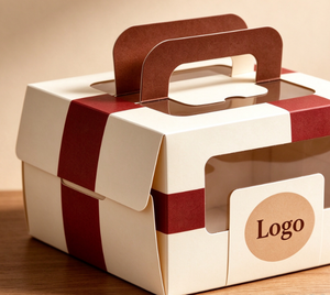 Caja para Pastel, Apta para <span class=keywords><strong>Mini</strong></span> Cupcakes, Caja de Papel Biodegradable de Grado Alimenticio con Asa y Ventana para Postres de Cafeterí<span class=keywords><strong>a</strong></span> - Product Image 4