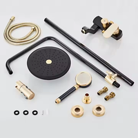 Ensemble de douche Duchas élégant robinet mitigeur de douche pluie à montage mural mitigeur Surface chromée Jet en céramique poli