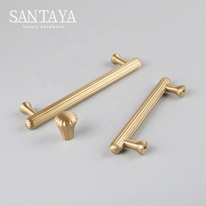 Tay nắm tủ bếp bằng đồng thau đen nguyên khối Santaya, tay nắm tủ quần áo phòng ngủ, núm kéo ngăn kéo, tay nắm đồ nội thất - Product Image 6