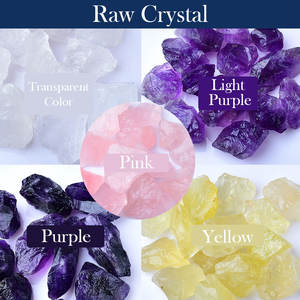 Usine directe en vrac achat cristal anneaux bijoux nouveau naturel améthyste goutte d'eau anneau réglable pour les femmes créatif en forme de coeur - Product Image 3