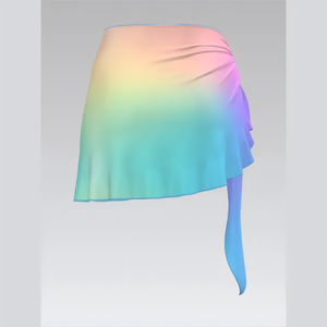 Elegante pareo de playa personalizado – Falda cruzada ligera con degradado para un estilo sin esfuerzo con trajes de baño y versatilidad para ropa de resort - Product Image 2