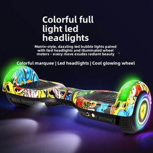 7-Inch Children's Intelligent Two-<b>Wheel</b> Self-balancing Scooters Led 2wheels Hover <b>Board</b> - Product Image 1