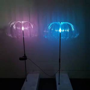 Solar Fiber Jellyfish Light Led <b>String</b> <b>Garden</b> Waterproof Landscape Light Free Standing Mono Si Solar Cell Dc 12V - Product Image 1
