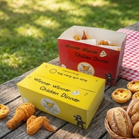 Nouvel arrivage : Boîte de luxe en papier kraft écologique et recyclable pour poulet frit, sushi, repas rapides et frites, avec pelliculage mat, vente en gros