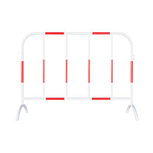 Recinzione per cavalli in ferro zincato giallo-nera, barriera di sicurezza temporanea e mobile per la costruzione stradale comunale - Product Image 6