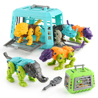 Ensemble de jouets de dinosaure à assembler soi-même, jouet de modèle de dinosaure de transformation 5 en 1 pour enfants, jouet de Construction de tige