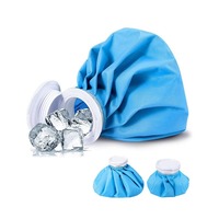 Compresse de glace bleue réutilisable en tissu, compresse chaude et froide avec sangle élastique pour soulager les douleurs liées aux blessures