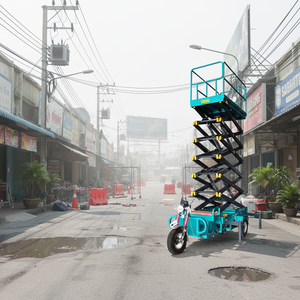 Plataforma Elevadora de Tijera Eléctrica para Triciclo, Grúa Elevadora de Acero al Manganeso con Presión de Aceite, 2 Personas, 4-6m/min - Product Image 6