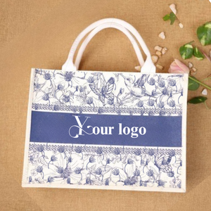 Wholesale Custom Printed Large Eco-Friendly Jute Tote <b>Bags</b> Blank <b>Bridesmaid</b> <b>Gift</b> <b>Bags</b> Grocery for Shopping Wedding in Viet Nam - Product Image 5
