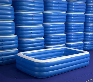 Piscina Inflable de PVC Transparente Azul y Blanca de Tres Niveles, Duradera y de Alta Calidad, para Niños y Adultos, Venta al Por Mayor de Fábrica - Product Image 5