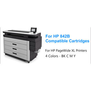 OCBESTJET 4 colores 775ml 842B cartucho <span class=keywords><strong>de</strong></span> tinta remanufacturado completo con tinta <span class=keywords><strong>de</strong></span> pigmento para impresora <span class=keywords><strong>HP</strong></span> PageWide XL 8000 - Product Image 2