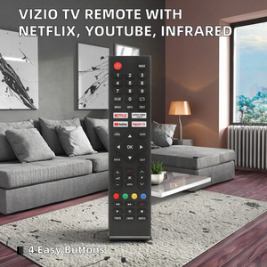 Control Remoto para TV VIZIO con Botones <span class=keywords><strong>de</strong></span> <span class=keywords><strong>Netflix</strong></span> y YouTube, Código Fijo, 4 Botones, Universal para TV LCD, Funciona con Batería, Plástico y Silicona - Product Image 2