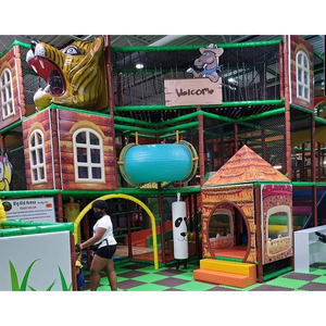 Tùy chỉnh jungel chủ đề trẻ mới biết đi trẻ em sân chơi công viên giải trí trong nhà trò chơi chăm sóc ban ngày thiết bị sân chơi trong nhà để bán - Product Image 1