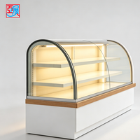 Vitrine de présentation élégante et moderne sur mesure pour gâteaux et pâtisseries