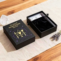 Cartes de jeu de tarot personnalisées imprimées au prix d'usine avec boîte en papier, couleur et logo personnalisés pour la famille et les fêtes, vente chaude