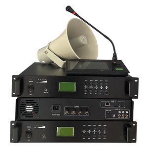 Âm Thanh Chuyên Nghiệp PA Hệ Thống IP/Sip/Tcp/IP/Poe Tường Trần Cột Sừng Loa Khuếch Đại Công Suất Microphone Toàn Bộ Nhà Máy - Product Image 1