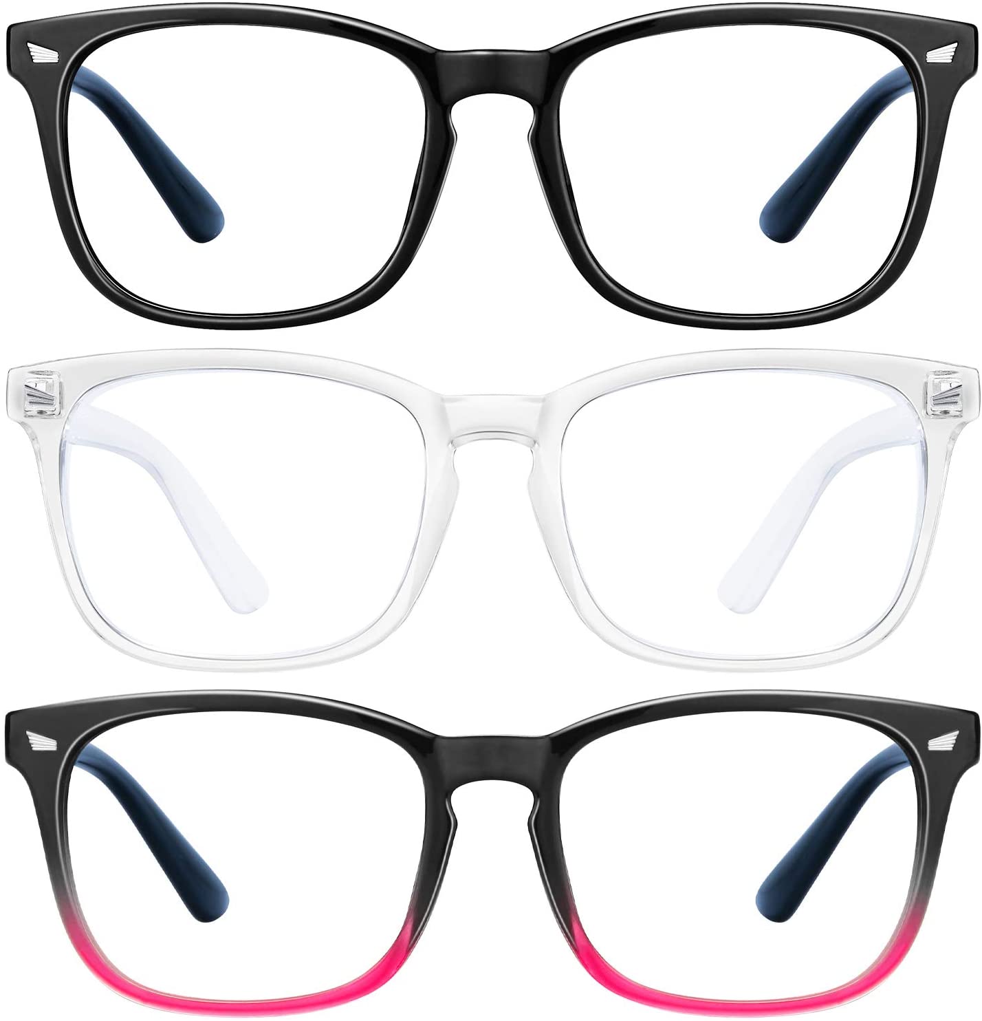 Noir + Transparent + noir rose