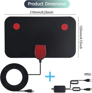 Toxu HD 4K Trong Nhà 29dbi Khuếch đại Tín Hiệu Booster <span class=keywords><strong>Antenna</strong></span> VHF UHF HDTV DVB-T2 Kỹ Thuật Số TDT TV Cho TV Thông Minh Với <span class=keywords><strong>F</strong></span>/Nam Kết Nối - Product Image 6