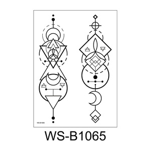 Tatuaggi temporanei a triangolo geometrico personalizzato per uomini e donne tatuaggi realistici, impermeabili, rimovibili - Product Image 4