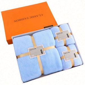2025 Hot Selling Coral Fleece Polyester Bath <b>Towel</b> <b>Set</b> Gift Box Super Soft Quick-Dry Plaid Three-piece <b>Towel</b> <b>Set</b> - Product Image 1