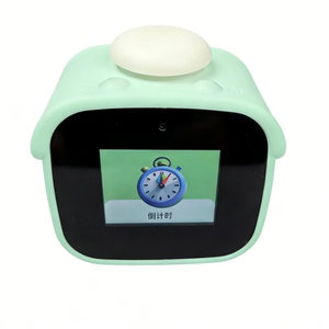 Retro <b>Robot</b> Child Hotel Light Truck Radio 2026 Flap Loud Thin Beep ABS Kids Arac Alarm Clock <b>Mini</b> AI LLM Voice Enabled - Product Image 1