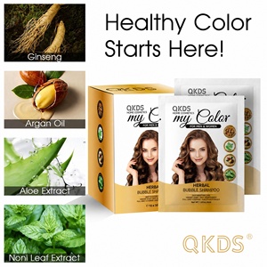 QKDS Mousse de Coloración Capilar Orgánica, Precio Económico al por Mayor, Sin Decoloración de la Piel, Protección Ultra Suave, Uso Diario en el Hogar - Product Image 3
