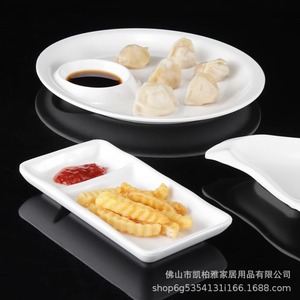 A5 high-temperature resistant <b>melamine</b> mother-and-daughter <b>plate</b>, creatively designed for hotels, restaurants, and commercial - Product Image 4