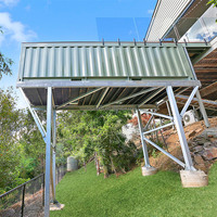 Style design industriel, piscine en acrylique préfabriquée, conteneur d'expédition, piscine à vendre pour usage domestique