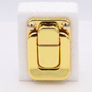 Wooden <b>Box</b> With Clasp Gold <b>Lockable</b> Rectangle Gift Craft Packaging <b>Box</b> Grade B Quality - Product Image 1