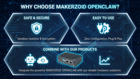 جهاز كمبيوتر ZoidClaw Openclaw AI بذاكرة 3 جيجابايت و32 جيجابايت مع معالج RK3566، وحدة تحكم محلية فعالة من حيث التكلفة للمشاريع الذكية