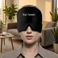 Bandeau réutilisable en gel solide pour soulager les migraines et les maux de tête 360 °   Masque de compression rafraîchissant pour les yeux gonflés, soulagement du stress, bandeau doux pour la tête