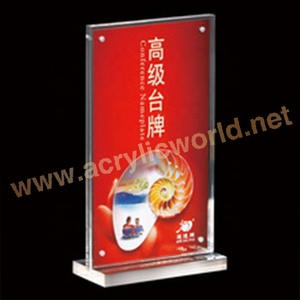 Clear Acrylic Table Tent <b>Stand</b> Double-Sided Countertop Sign Holder for Restaurant Menus and Retail Promotions - Product Image 4