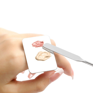 Stainless Steel Makeup Spatula Foundation Scraper Dual End Cosmetic Cream Tool for Nail Face Beauty - Product Image 3