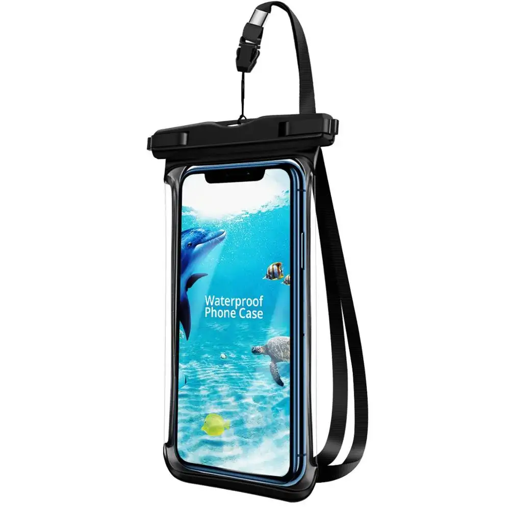 กระเป๋าใส่โทรศัพท์มือถือกันน้ำหลากสี PVC TPU เคสโทรศัพท์กันน้ำสำหรับใช้ในทะเล