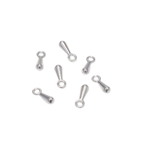 Teardrop Pendant Extension Chain Alloy Plated For Necklace Making Silver White Gold Rose Gold Antique <b>Bronze</b> KC Gunmetal Black - Product Image 3