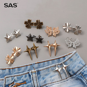 Высококачественная регулируемая поясная пряжка SAS в элегантном стиле, золотистая/серебристая, с изменяемым размером, многообразие стилей, кнопка для регулировки талии - Product Image 1