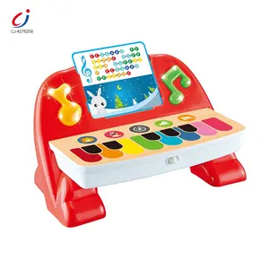 Chengji - instrumento musical para bebês, piano eletrônico com sistema de som, instrumento educacional para bebês, instrumento musical de piano educacional precoce, instrumento divertido para diversão