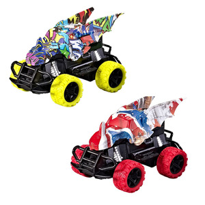 Voitures jouets à inertie en plastique 4x4 à friction, véhicules tout-terrain pour enfants, vente chaude - Product Image 6