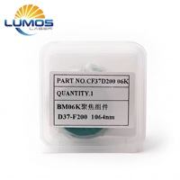 Ensemble de lentilles de collimation et de focalisation en silice fondue LUMOSLASER BM06K D37 F100 F150 F200 pour tête de découpe laser à fibre Raytools