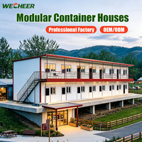 Maison préfabriquée Wecheer sur mesure, 2 chambres, panneaux sandwich modernes pour chambres de camping